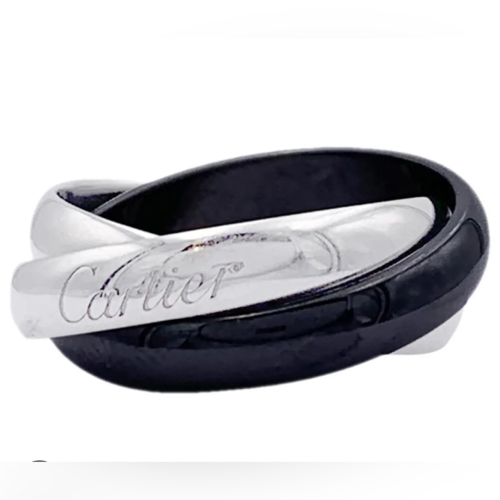 Cartier TRINITY RING, CERAMIC, CLASSIC MODEL.